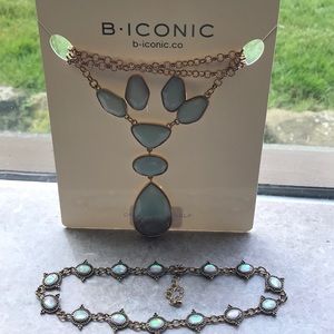 Necklace set NWT b iconic and opal choker